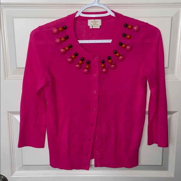 Kate Spade Rio Embellished Cardigan Size XS - Picture 5 of 6